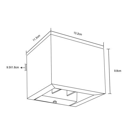 Globo - LED Nástenné svietidlo LED/8W/230V