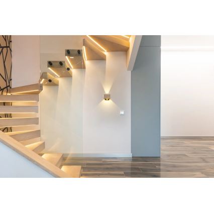Globo - LED Nástenné svietidlo LED/8W/230V hnedá