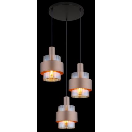 Globo - Luster na lanku 3xE27/60W/230V pr. 45 cm