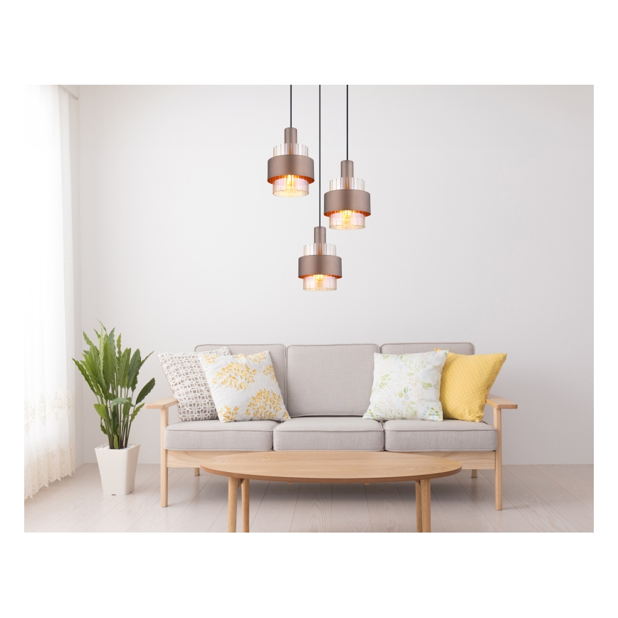 Globo - Závesné svietidlo s lankom 3xE27/60W/230V