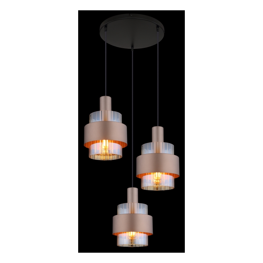 Globo - Závesné svietidlo s lankom 3xE27/60W/230V