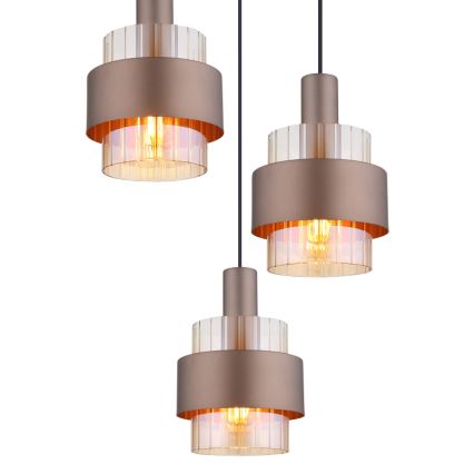 Globo - Závesné svietidlo s lankom 3xE27/60W/230V