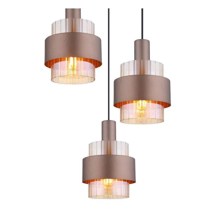 Globo - Závesné svietidlo s lankom 3xE27/60W/230V