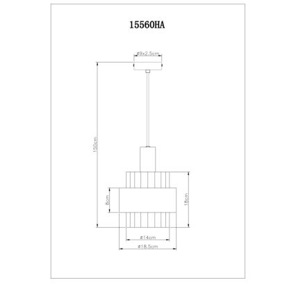 Globo - Závesné svietidlo na lanku 1xE27/60W/230V