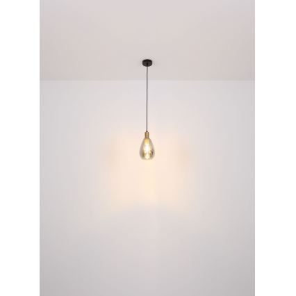 Globo - Luster na lanku 1xE27/40W/230V mosadz