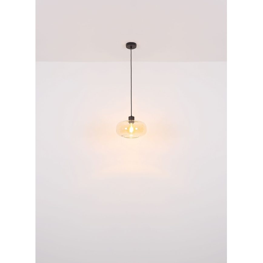Globo - Luster na lanku 1xE27/40W/230V pr. 28 cm číra