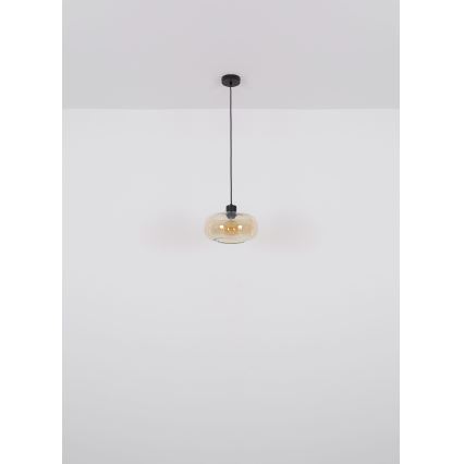 Globo - Luster na lanku 1xE27/40W/230V pr. 28 cm číra
