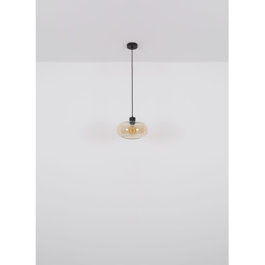 Globo - Luster na lanku 1xE27/40W/230V pr. 28 cm číra
