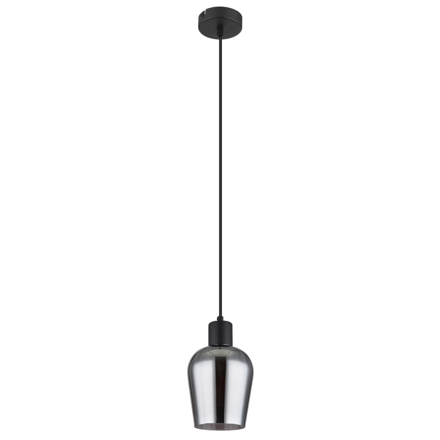 Globo - Luster na lanku 1xE27/40W/230V pr. 13,5 cm čierna