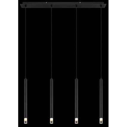 Globo - Luster na lanku 4xG9/4W/230V čierna