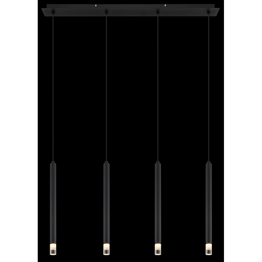 Globo - Luster na lanku 4xG9/4W/230V čierna