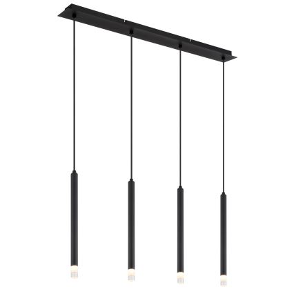 Globo - Luster na lanku 4xG9/4W/230V čierna
