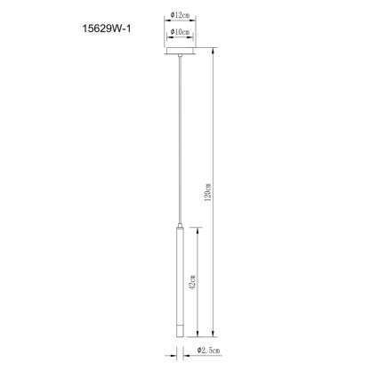 Globo - Luster na lanku 1xG9/4W/230V pr. 12 cm