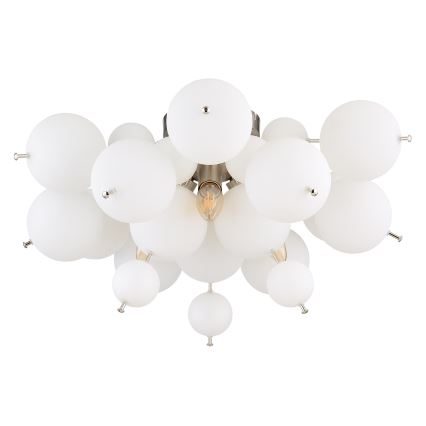 Globo - Prisadený luster 3xE14/25W/230V pr. 55 cm biela