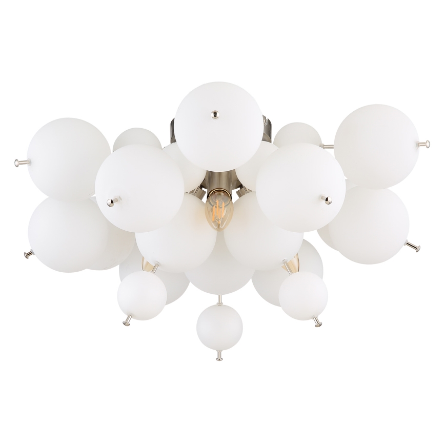 Globo - Prisadený luster 3xE14/25W/230V pr. 55 cm biela