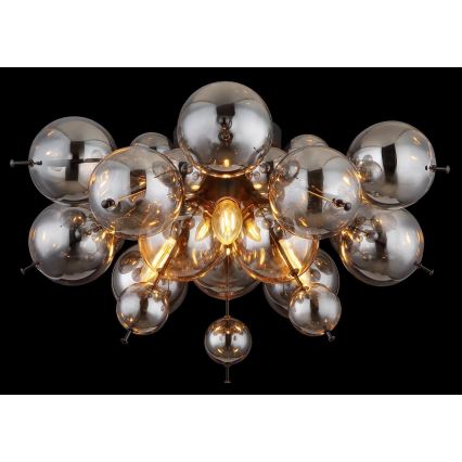 Globo - Prisadený luster 3xE14/25W/230V pr. 55 cm čierna