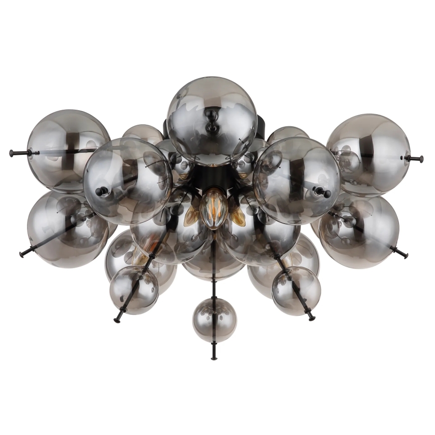 Globo - Prisadený luster 3xE14/25W/230V pr. 55 cm čierna