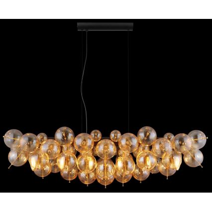 Globo - Závesný luster na lankách 6xE14/25W/230V zlatý