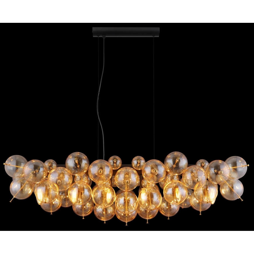Globo - Závesný luster na lankách 6xE14/25W/230V zlatý