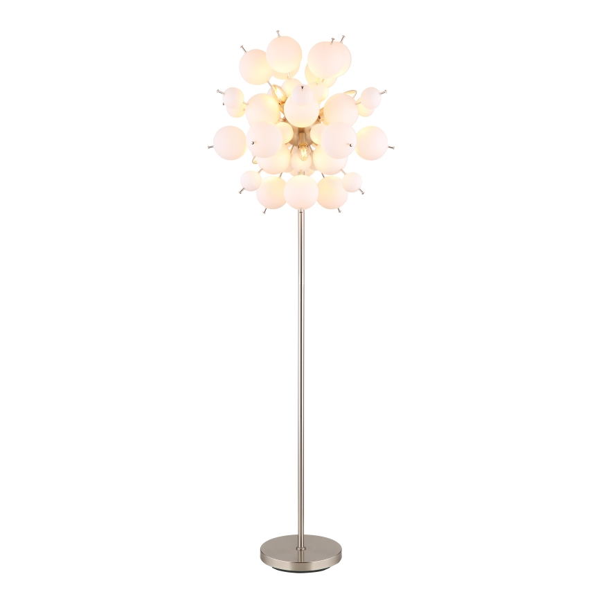 Globo - Stojacia lampa 6xE14/25W/230V biela