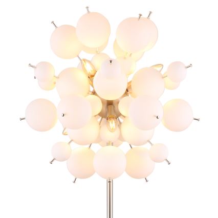 Globo - Stojacia lampa 6xE14/25W/230V biela