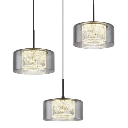 Globo - LED Luster na lanku 3xLED/8W/230V
