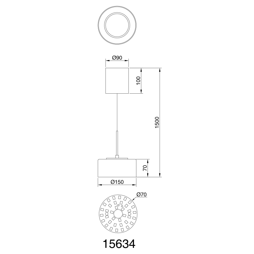 Globo - LED Luster na lanku LED/6W/230V