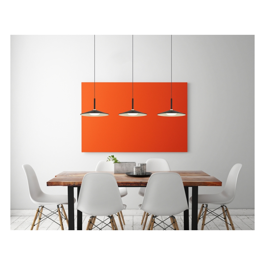 Globo - LED luster na lanku LED/24W/230V 4000K čierna