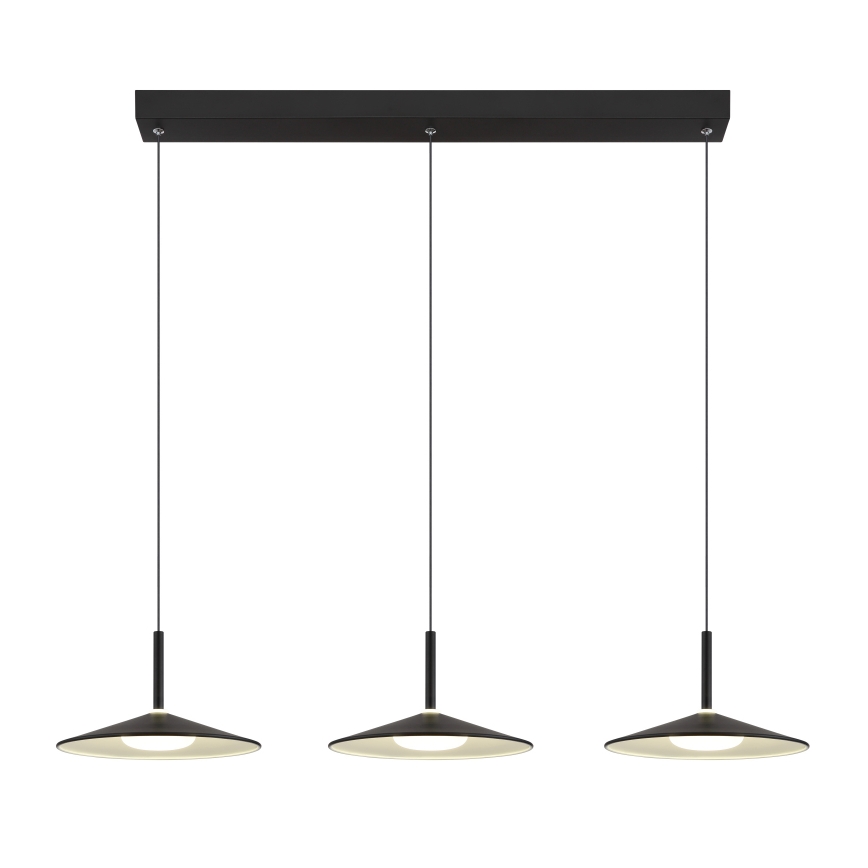 Globo - LED luster na lanku LED/24W/230V 4000K čierna