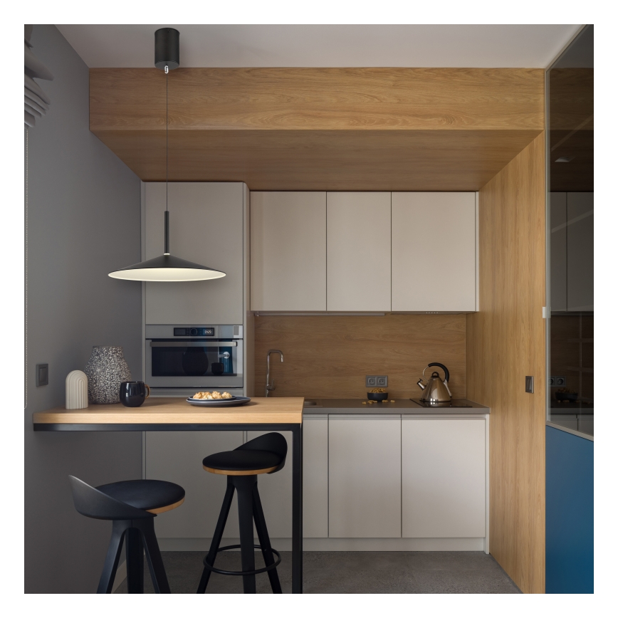 Globo - LED luster na lanku LED/18W/230V 4000K čierny