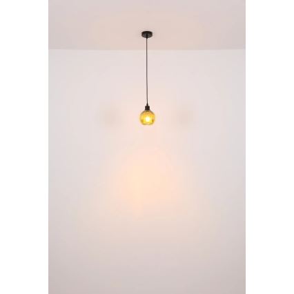 Globo - Luster na lanku 1xE27/25W/230V pr. 15 cm meď