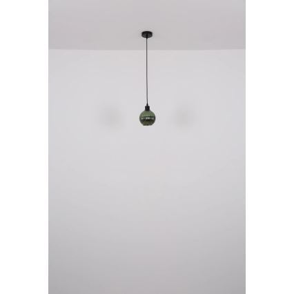 Globo - Luster na lanku 1xE27/25W/230V pr. 15 cm meď