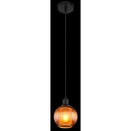 Globo - Luster na lanku 1xE27/25W/230V pr. 15 cm meď