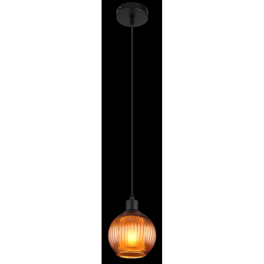 Globo - Luster na lanku 1xE27/25W/230V pr. 15 cm meď