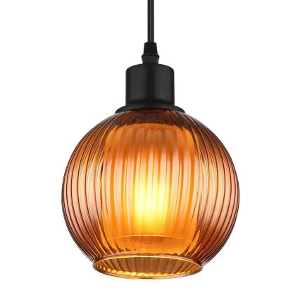 Globo - Luster na lanku 1xE27/25W/230V pr. 15 cm meď