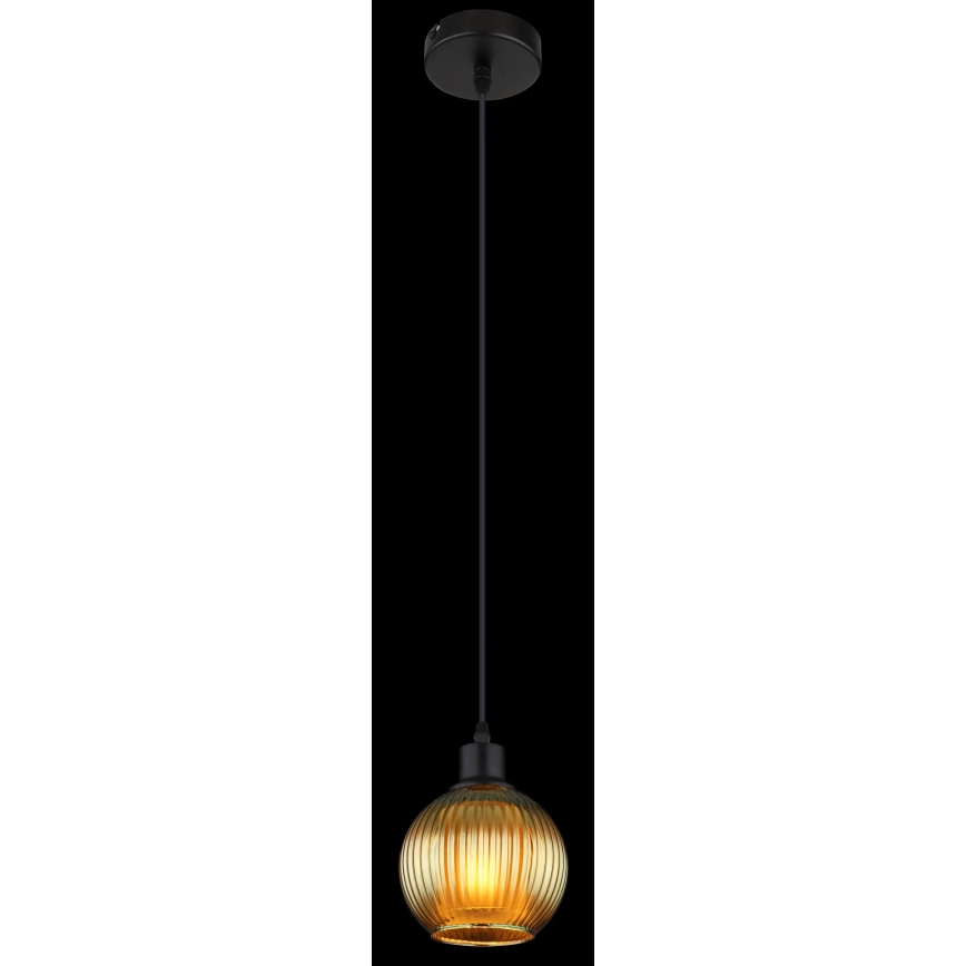 Globo - Luster na lanku 1xE27/25W/230V pr. 15 cm zelená