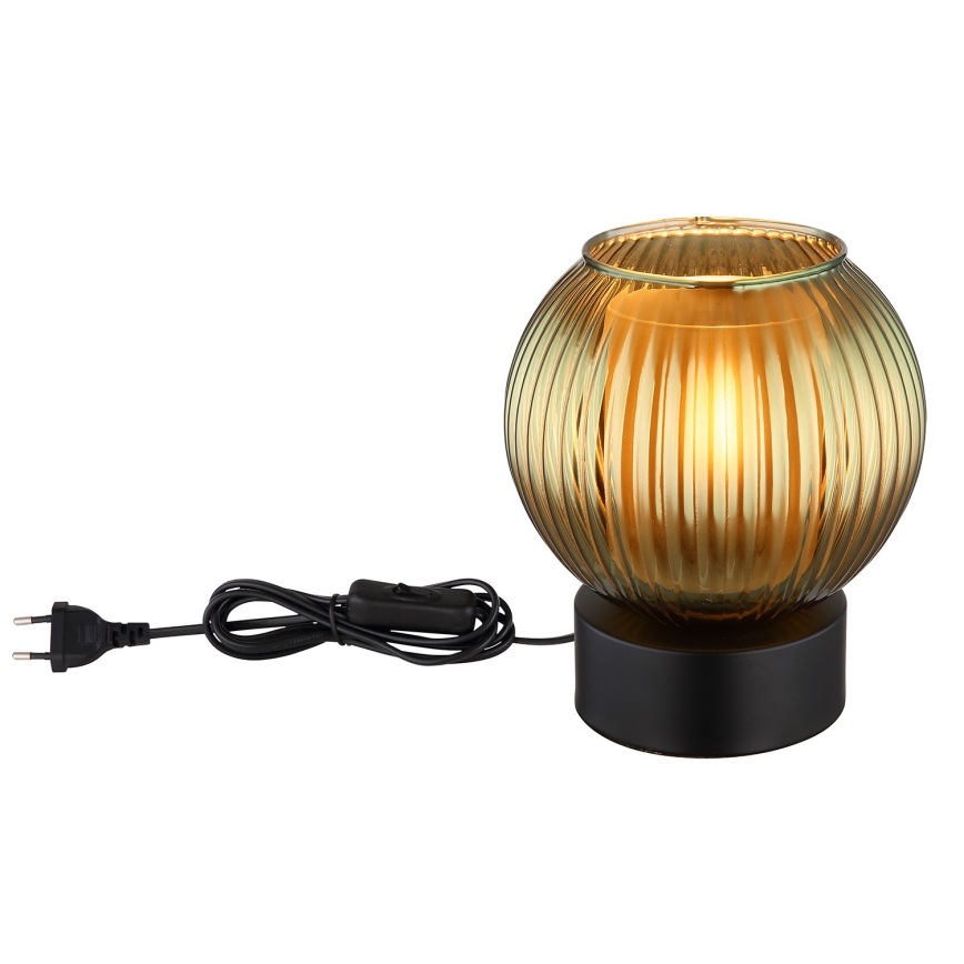 Globo - Stolná lampa 1xE27/25W/230V pr. 15 cm zelená