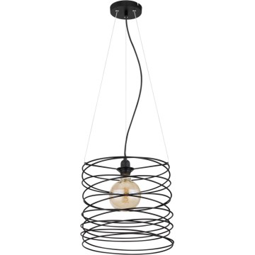 Globo 15640H - Závesné svietidlo na lanku TILLY 1xE27/60W/230V čierne
