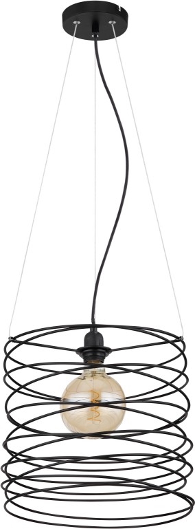 Globo 15640H - Závesné svietidlo na lanku TILLY 1xE27/60W/230V čierne