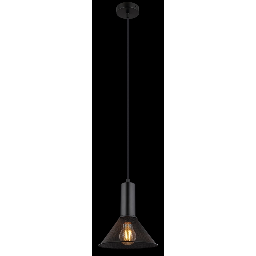 Globo - Luster na lanku 1xE27/60W/230V čierna