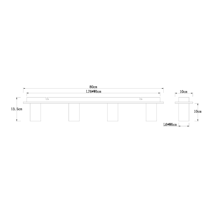Globo 15655-4D - Stropné svietidlo ERNA 4xE27/60W/230V