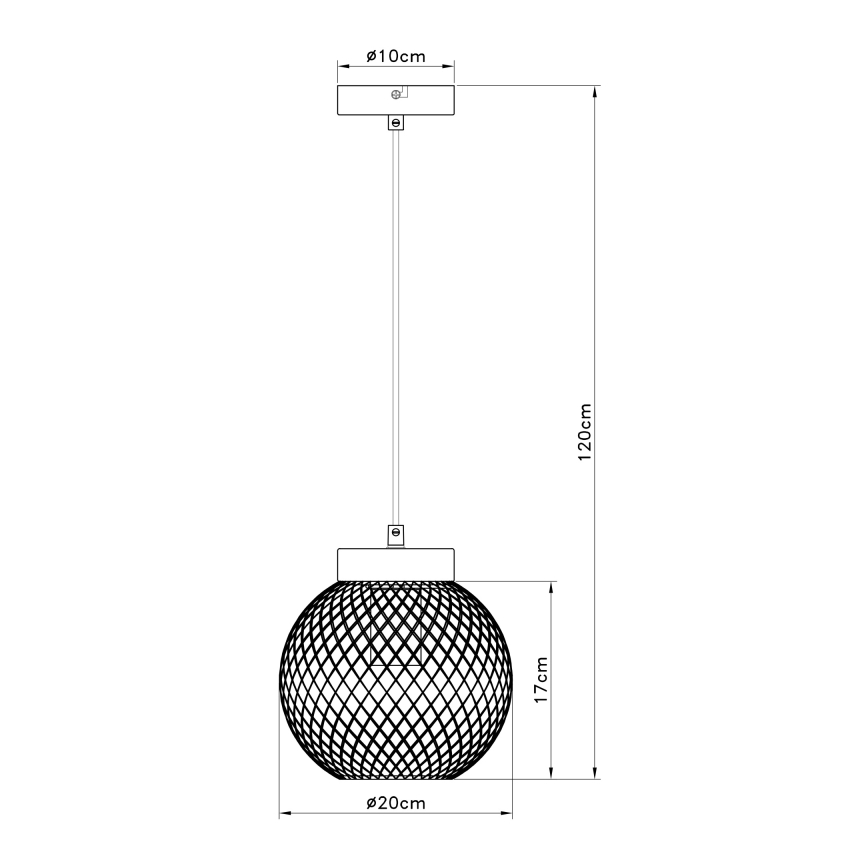 Globo - Luster na lanku 1xE27/60W/230V