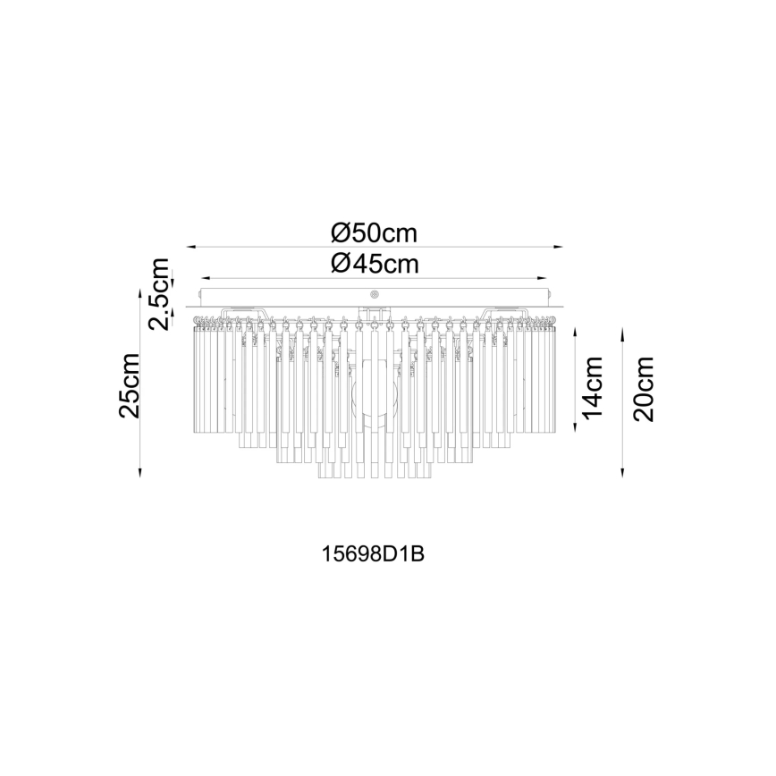 Globo - Stropné svietidlo 5xE27/60W/230V pr. 50 cm