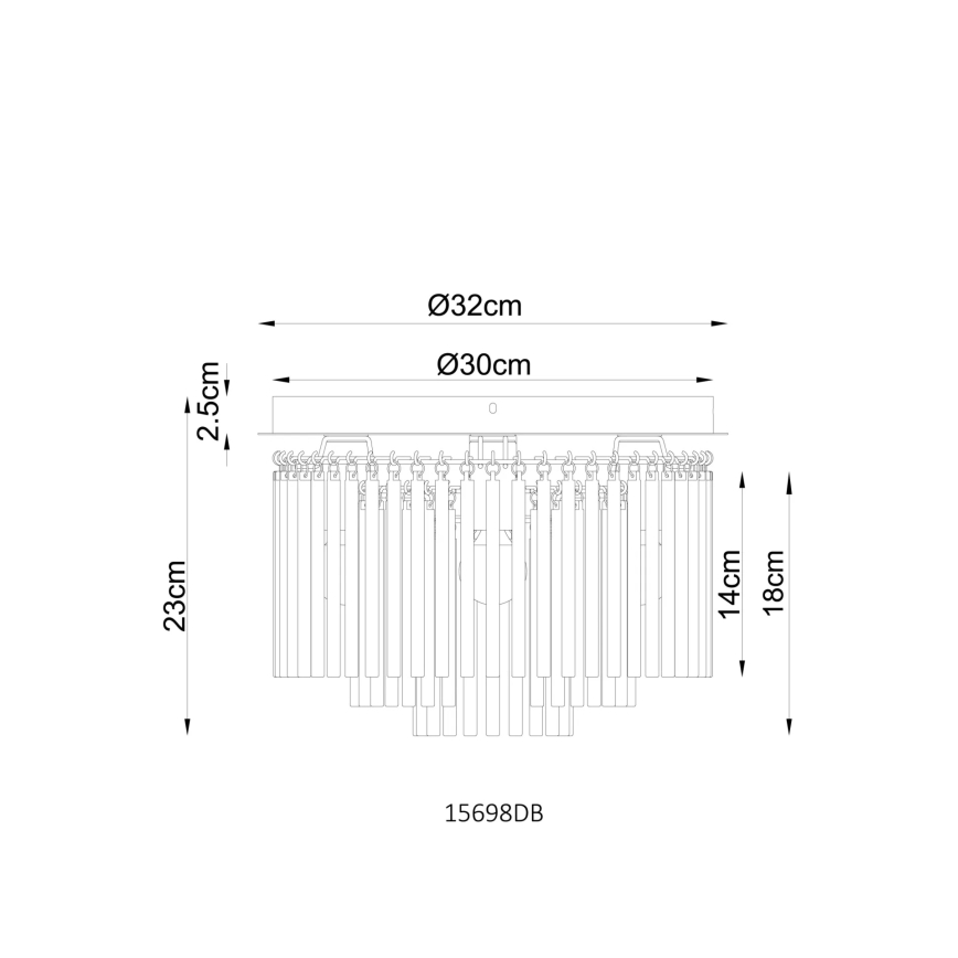 Globo - Stropné svietidlo 5xE14/40W/230V pr. 32 cm