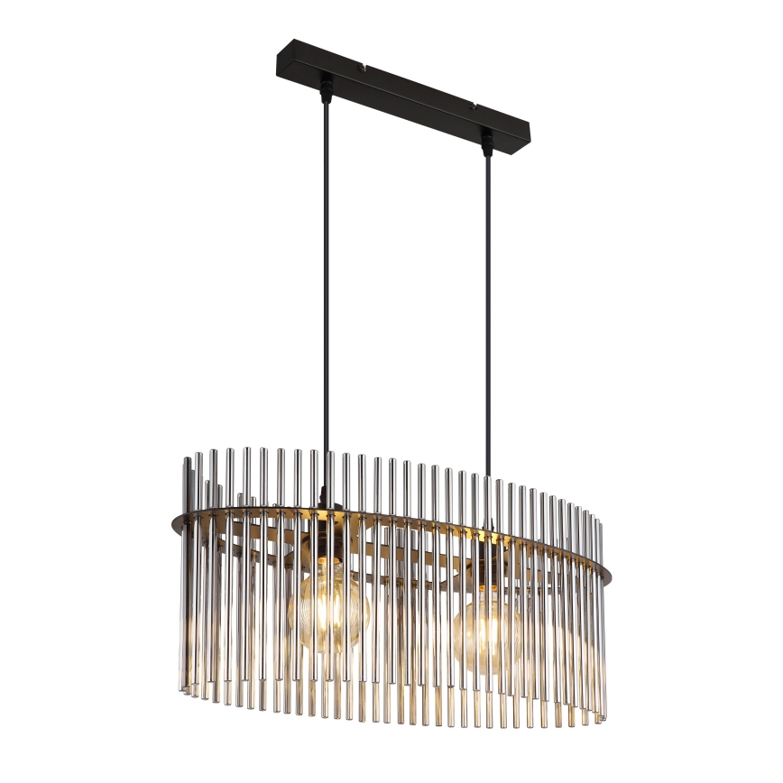 Globo - Luster na lanku 2xE27/60W/230V čierna