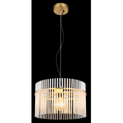 Globo - Luster na lanku 1xE27/60W/230V pr. 40 cm zlatá