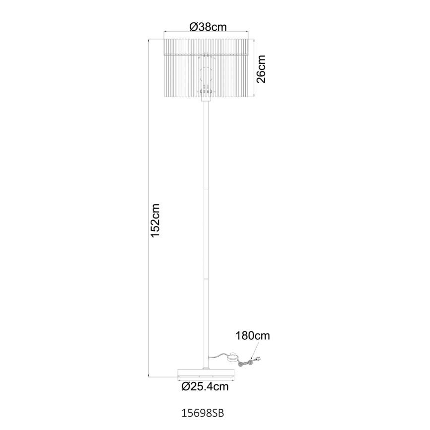 Globo - Stojacia lampa 1xE27/60W/230V