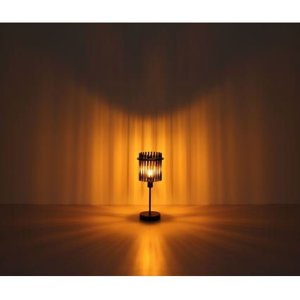 Globo - Stolná lampa 1xE14/40W/230V pr. 15 cm čierna