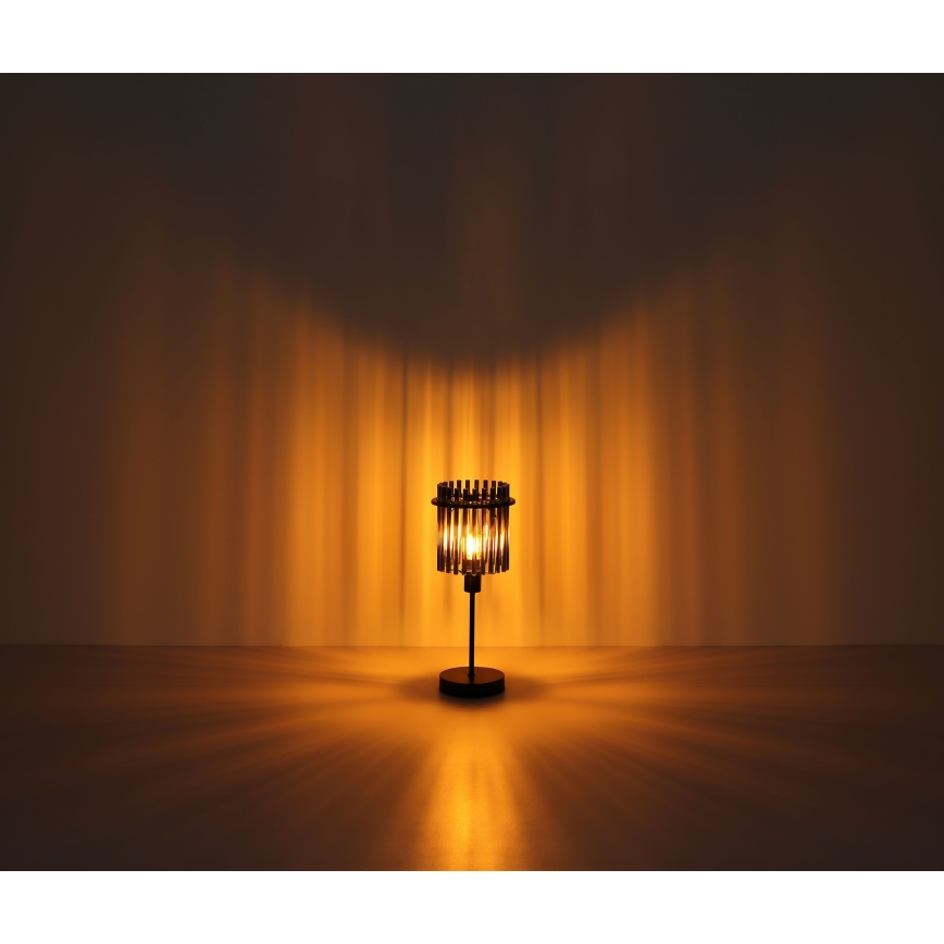 Globo - Stolná lampa 1xE14/40W/230V pr. 15 cm čierna
