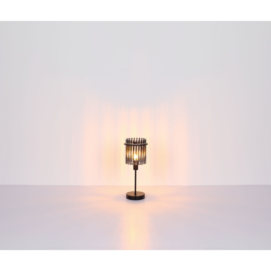 Globo - Stolná lampa 1xE14/40W/230V pr. 15 cm čierna